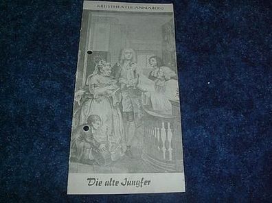Programmheft-Die alte Jungfer-Kreistheater Annaberg