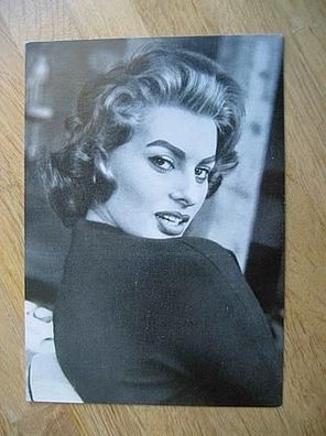 Schauspielerin Sophia Loren - Autogrammfoto ohne Unterschrift!!!