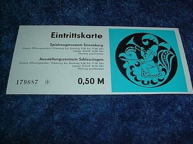 Eintrittskarte Spielzeugmuseum Sonneberg