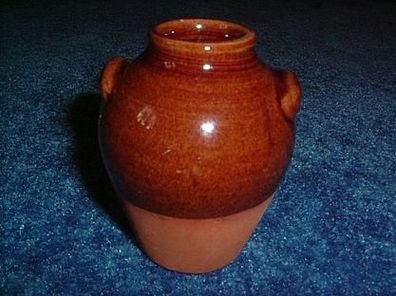 Vase aus Keramik-braun glasiert-7,5cm hoch