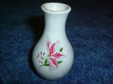 kleine alte Vase mit Blumenmuster-10cm hoch