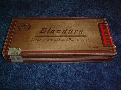 alte Holzschachtel von Zigarren-Blandura