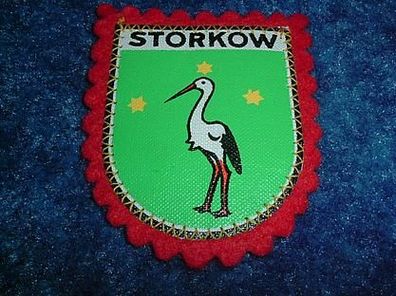 Stadtwappen zum Aufnähen aus Filz-Storkow