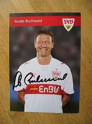Weltmeister 1990 DFB Nationalspieler VfB Stuttgart Guido Buchwald hands. Autogramm!!!