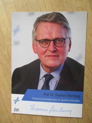 Präsident des ZdK - Prof. Dr. Dr. Thomas Sternberg - handsigniertes Autogramm!!!