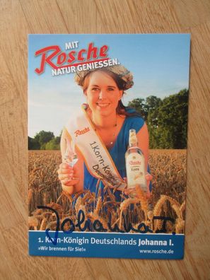 1. Korn-Königin Deutschlands Johanna I. - handsigniertes Autogramm!!!