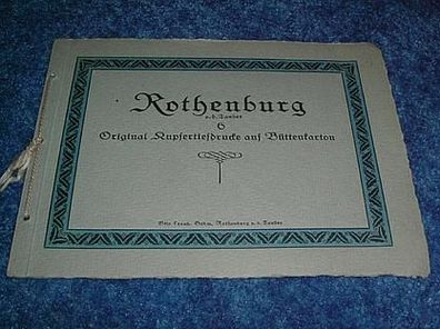 Rothenburg a.d. Tauber-4 Original Kupfertiefdrucke