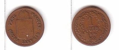 1 Kreuzer Kupfer Münze Ungarn 1879 K.B.