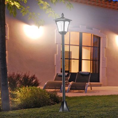 Outsunny® Solar Gartenlaterne Laterne Wegleuchte mit LED 40 Lumen Schwarz