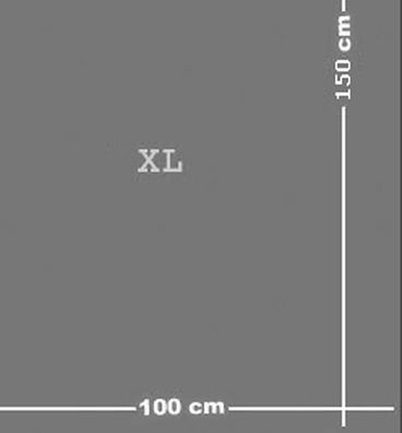 XL selbstheilende Schneidematte 100 x 150 cm grau mit einseitigem Raster