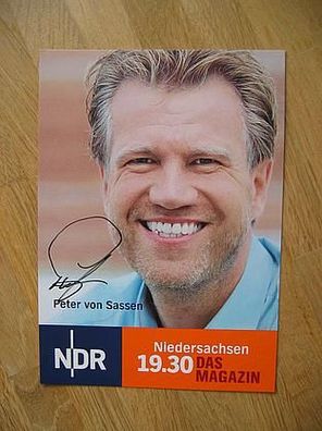 NDR Fernsehmoderator Peter von Sassen - Autogramm!