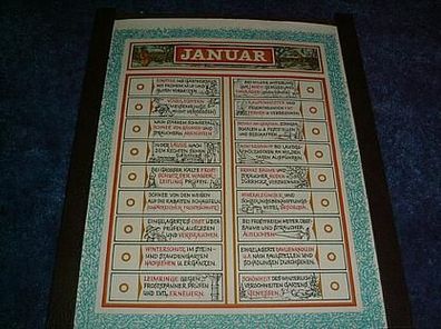 ewige Kalender-Januar bis Dezember-mit Monatsaufgaben