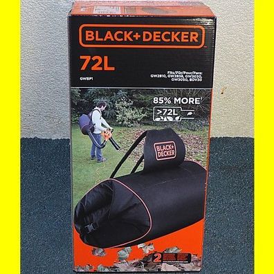 Black & Decker GWBP1 Laubfangsack 72 Liter für Laubsauger