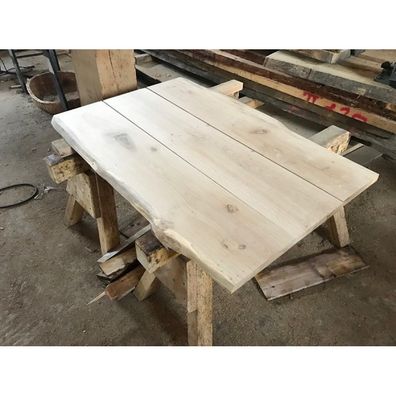 Baumscheibe, Tischplatte, Gartentisch, Bohlen für Eigenbau, rustikal, 130x80 cm