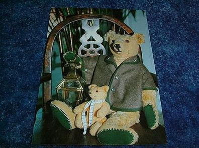 137/ Postkarte-Teddy auf Stuhl
