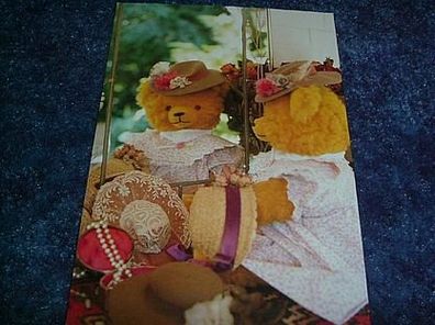 139/ Postkarte-Teddy mit Spiegel