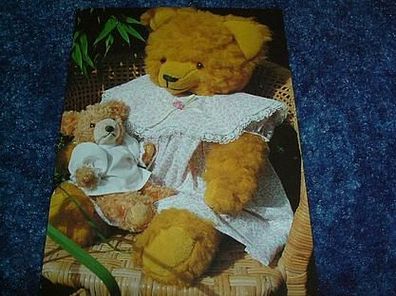 147/ Postkarte-Teddy-Mutter mit Kind