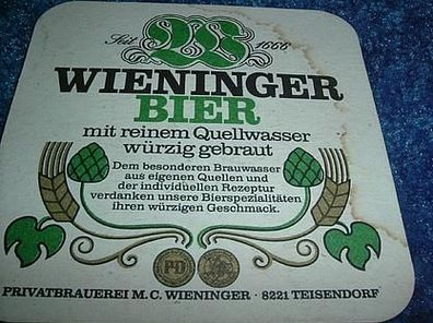 Bierdeckel-Wieninger Bier-Privatbrauerei Teisendorf