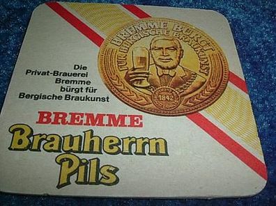 Bierdeckel-Privatbrauerei Bremme-Schwebebahn Rathaus