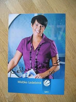 Sat1 Fernsehmoderatorin Wiebke Ledebrink - handsigniertes Autogramm!!!