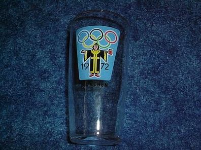 Bierglas -Olympischen Ringe 1972 München