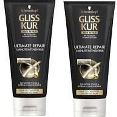 Gliss Kur Hair Repair 1-Minute Intensivkur Ultimate Repair 200ml Intensivhaarkur
