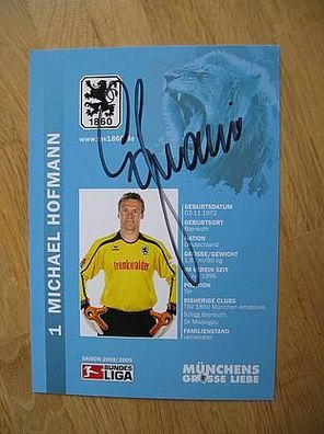 TSV 1860 München Saison 08/09 Michael Hofmann Autogramm