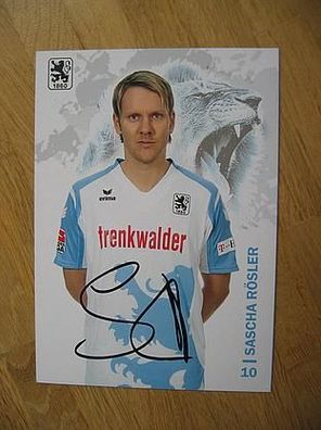 TSV 1860 München Saison 08/09 Sascha Rösler Autogramm!