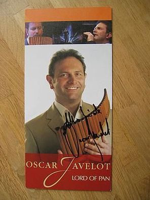Panflötensolist Oscar Javelot handsigniertes Autogramm!