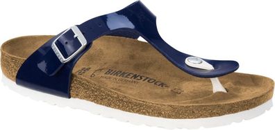 Birkenstock Zehensteg Sandale Gizeh BF Lack dress blue - Gr. 35 - 43 - 1005301