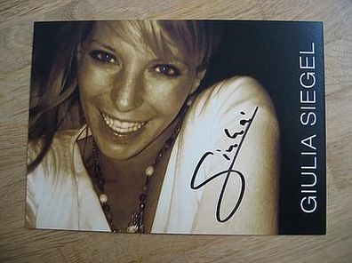 Starmodel, DJ, Schauspielerin Giulia Siegel - handsigniertes Autogramm!!!