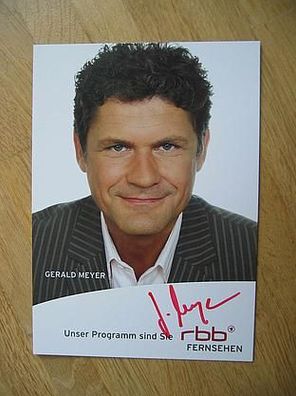 RBB Fernsehmoderator Gerald Meyer - Autogramm!