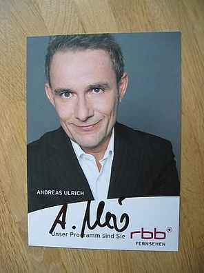 RBB Fernsehmoderator Andreas Ulrich - Autogramm!