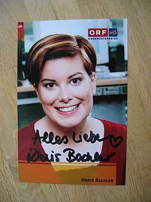 ORF Moderatorin Doris Bachler - hands. Autogramm!