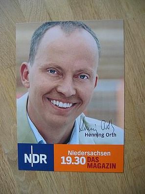 NDR Fernsehmoderator Henning Orth - Autogramm!