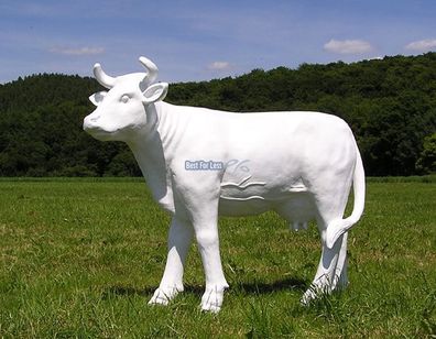 Kuh Kalb Figur Statue Skulptur Bauernhof Tierfigur bunt Deko Garten Bauern