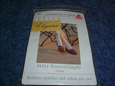 Spring Elegance-Stütz-Kniestrümpfe-36/37-schwarz