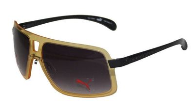 Puma Sonnenbrille PU 15046 gelb + Etui+ Brillenputztuch Sonnen Damen Brille Neu