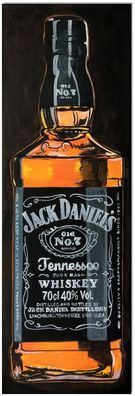 Klausewitz: Original Acryl auf Leinwand: Jack Daniels Art 20x60 cm