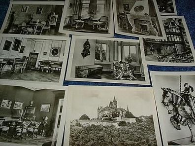 Lot mit 12 Fotos aus dem Feudalmuseum Wernigerode