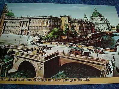 241/ AK-Alt Berlin-Blick auf dem Schloß mit Brücke