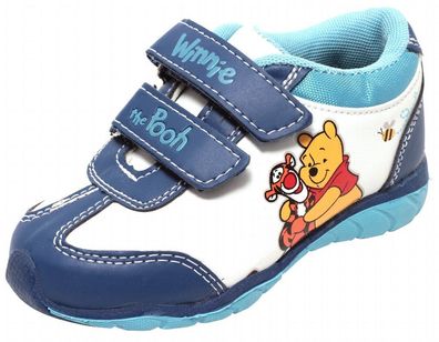 Disney Sneaker Kinderschuhe Jungen Mädchen WINNIE THE POOH Klettverschluss blau