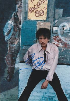 Bob Dylan Autogramm Großfoto