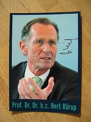 Professor Dr. Dr. h. c. Bert Rürup - hands. Autogramm!!