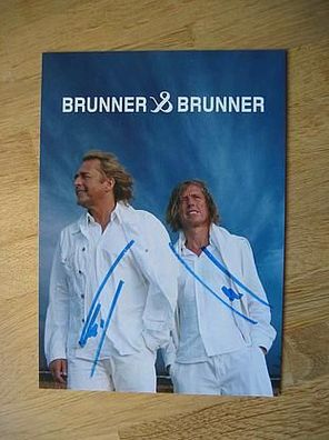 Schlagerstars Brunner & Brunner - handsignierte Autogramme!!!