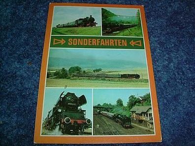 554/ Postkarte-Sonderfahrten Eisenbahn