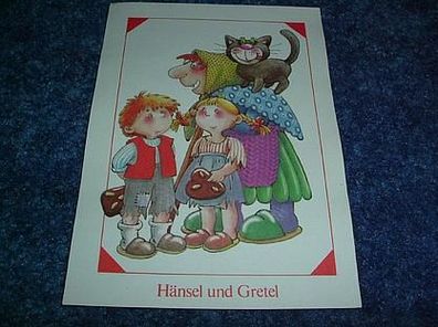 603/ Postkarte-Hänsel und Gretel
