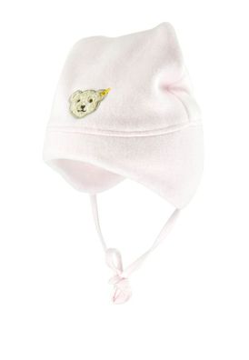 STEIFF® Fleece Binde-Mütze Zipfelmütze Rosa