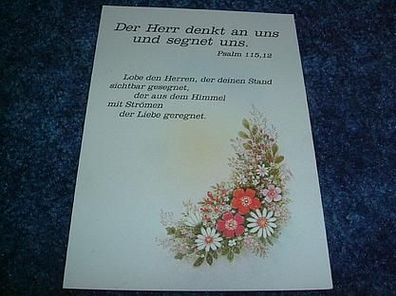 687/ Postkarte mit kirchlichen Spruch