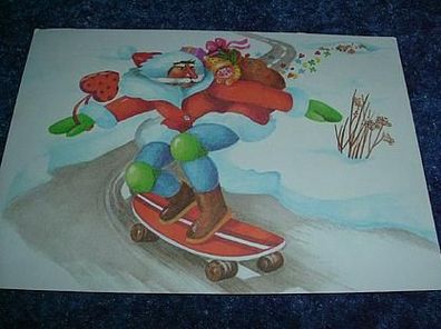 701/ Postkarte mit Weihnachtsmotiv-DDR Produkt